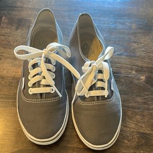 Casual Gray Sneakers with White Laces